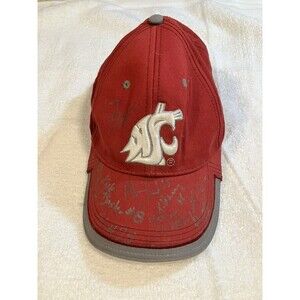 RARE Washington State Cougars Football 2002 Y2K Signed Hat WSU Cougs - Rose Bowl